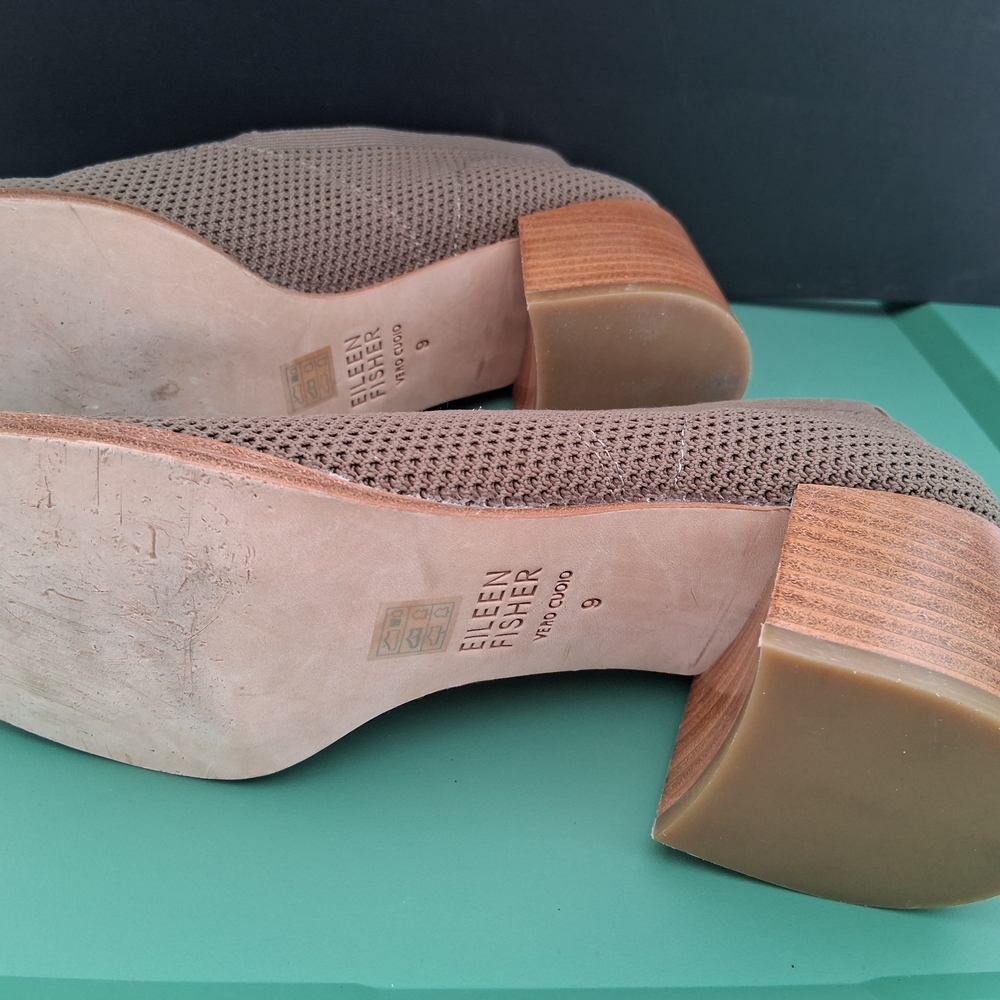 Eileen Fisher Brown Knit Loafers - Picture 4 of 4